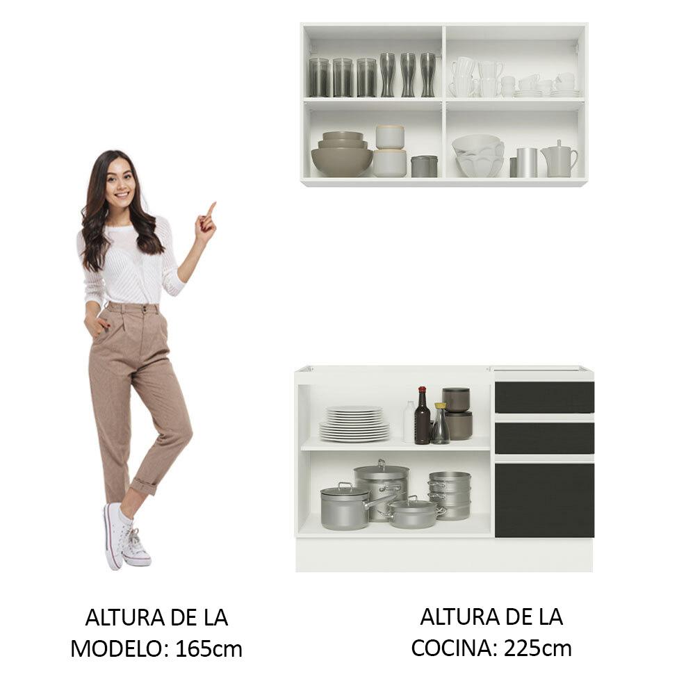 Foto 6 pulgar | Cocina Integral Completa Modular Madesa Glamy 120cm Bn 03