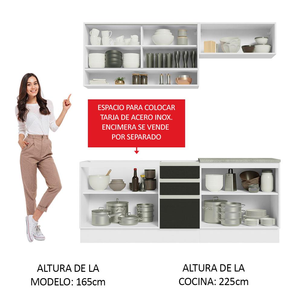 Foto 6 pulgar | Cocina Integral Completa Modular Madesa Glamy 200cm Mn 04