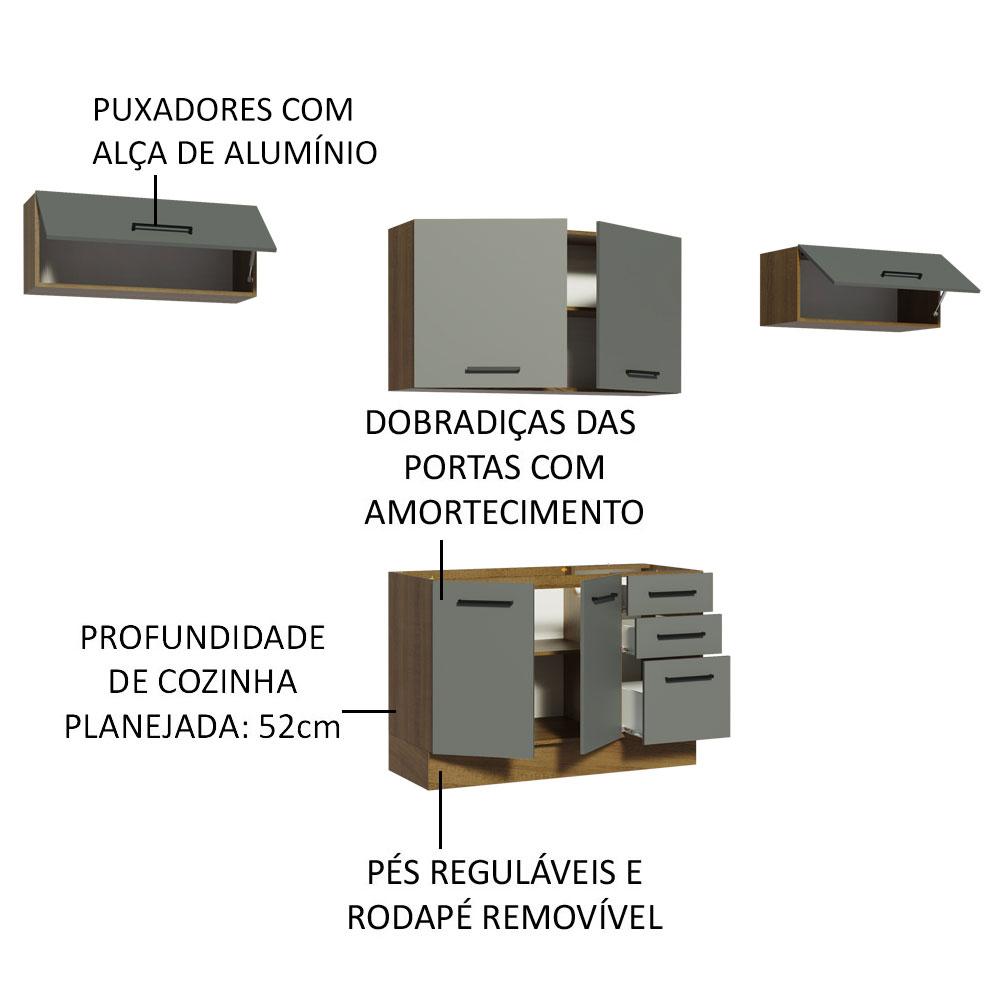 Foto 4 | Cocina Integral Completa Modular Madesa Agata 280cm Mg 02