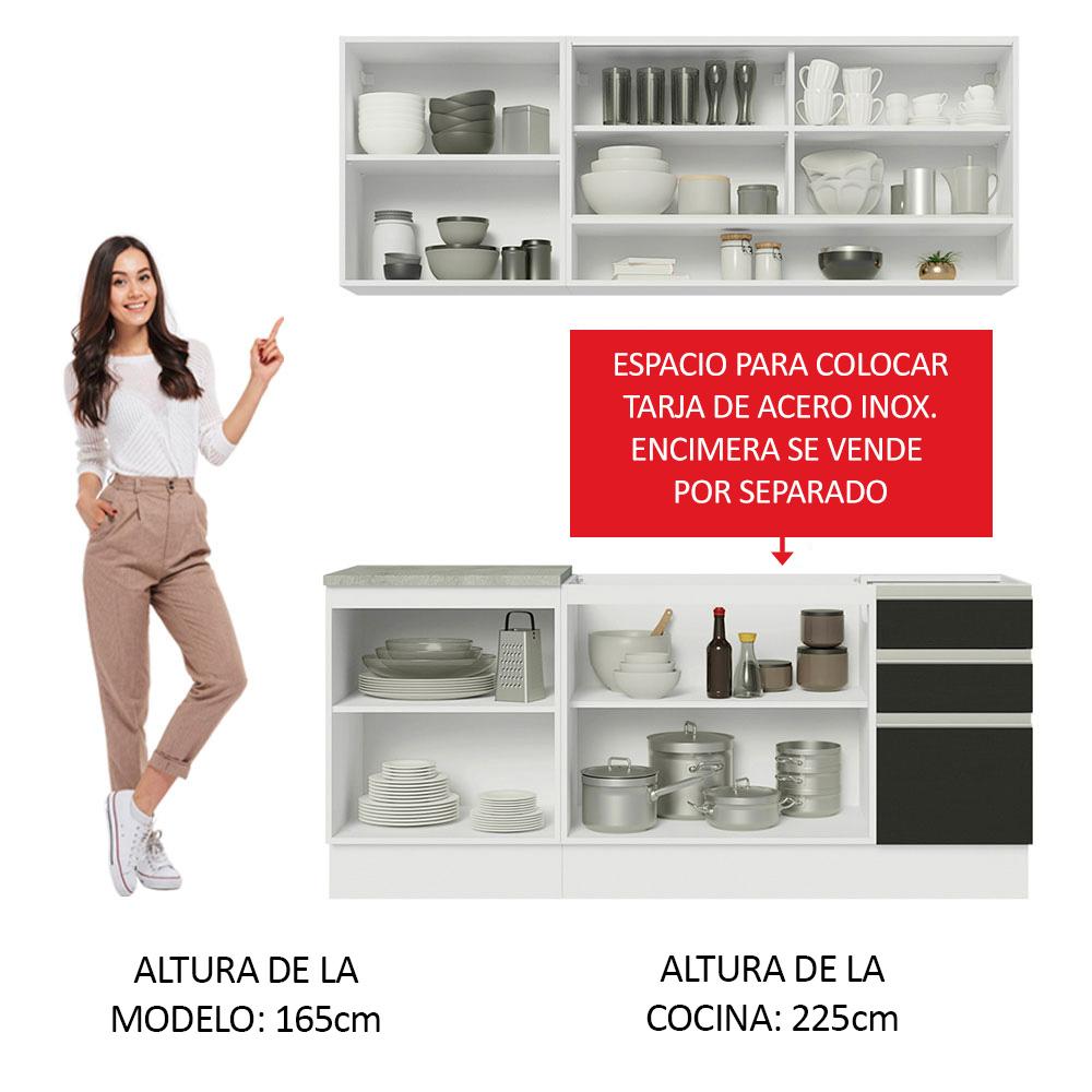 Foto 6 pulgar | Cocina Integral Completa Modular Madesa Glamy 180cm Mn 06