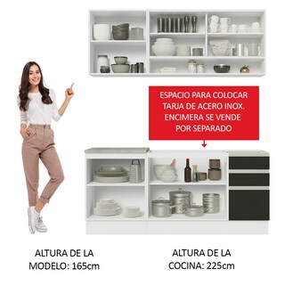 Foto 5 | Cocina Integral Completa Modular Madesa Glamy 180cm Mn 06