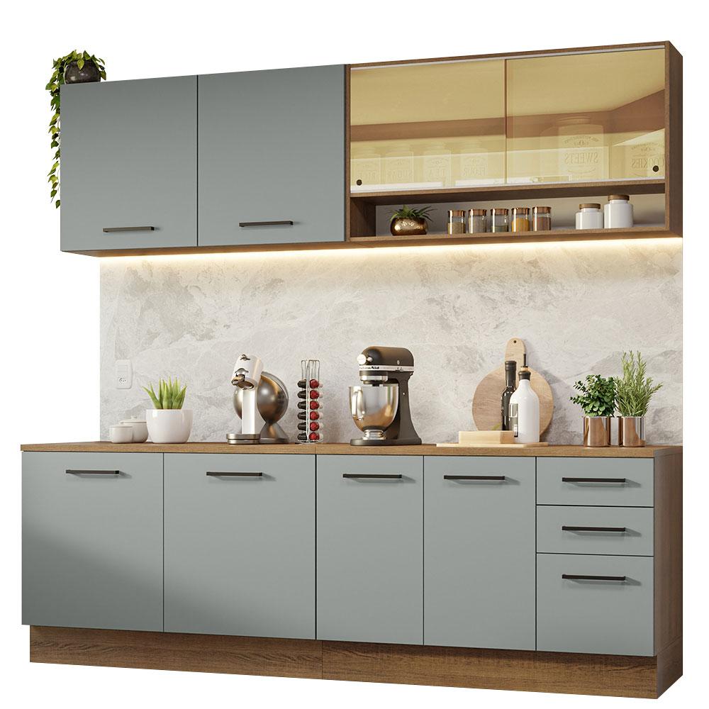 Foto 2 pulgar | Cocina Integral Completa Modular Madesa Agata 240cm Mg 01