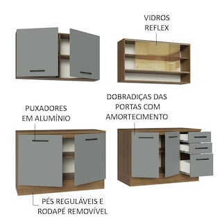 Foto 3 | Cocina Integral Completa Modular Madesa Agata 240cm Mg 01