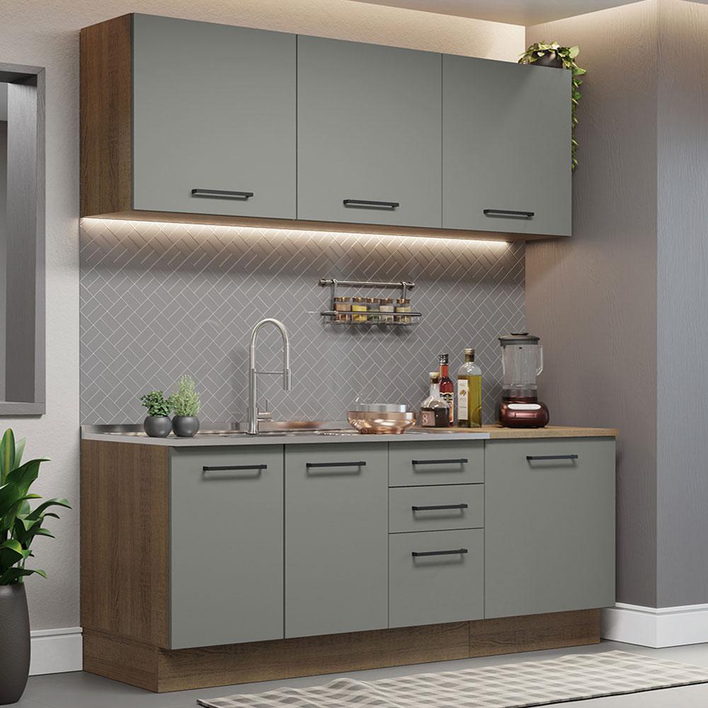 Foto 3 pulgar | Cocina Integral Completa Modular Madesa Agata 180cm Mg 01