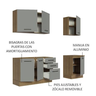 Foto 4 | Cocina Integral Completa Modular Madesa Agata 180cm Mg 01