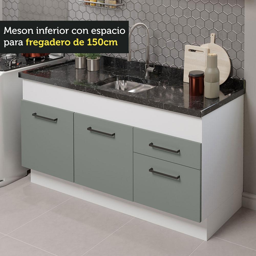 Foto 7 pulgar | Cocina Integral Completa Modular Madesa Agata 150cm Bg 02
