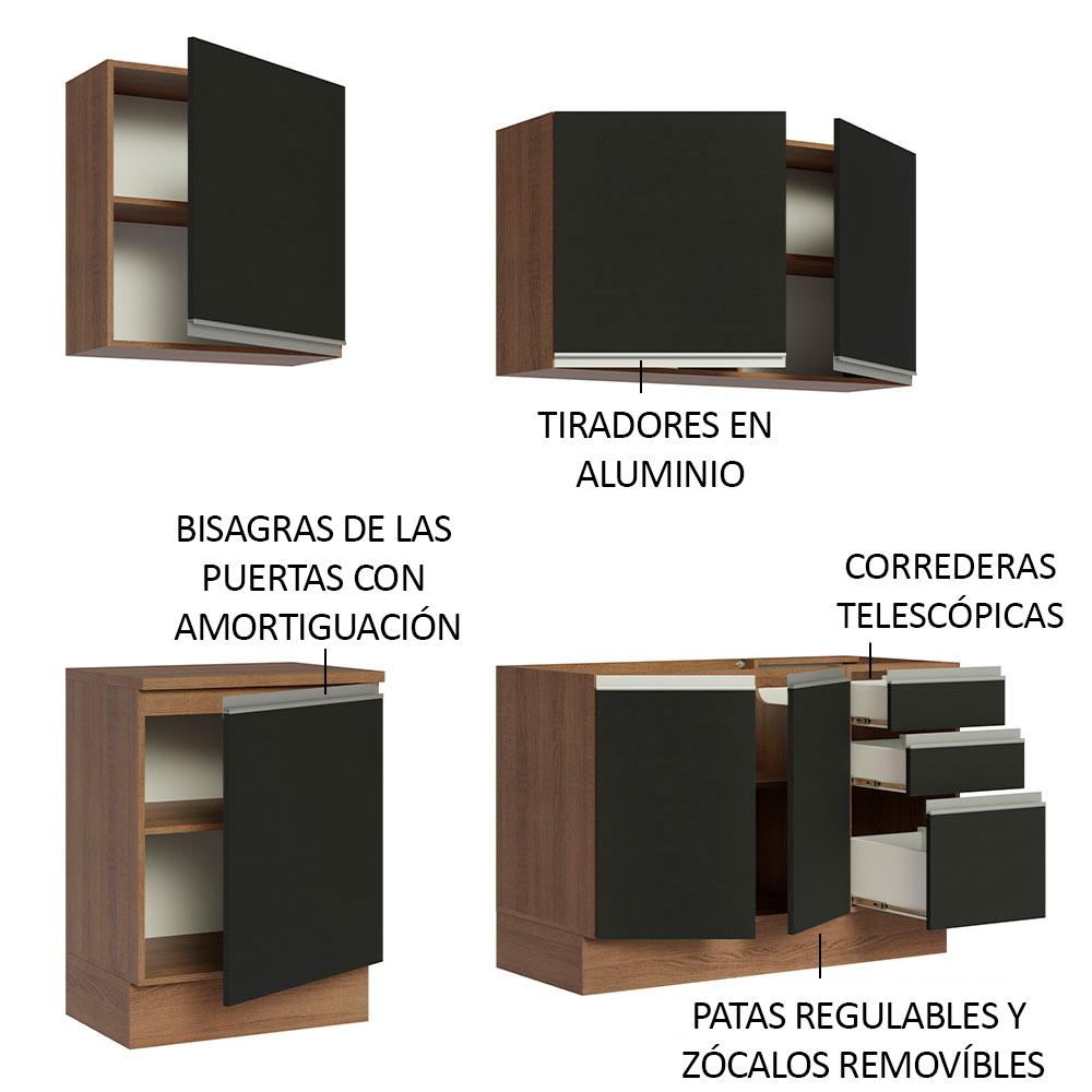 Foto 5 pulgar | Cocina Integral Completa Modular Madesa Glamy 180cm Mn 05