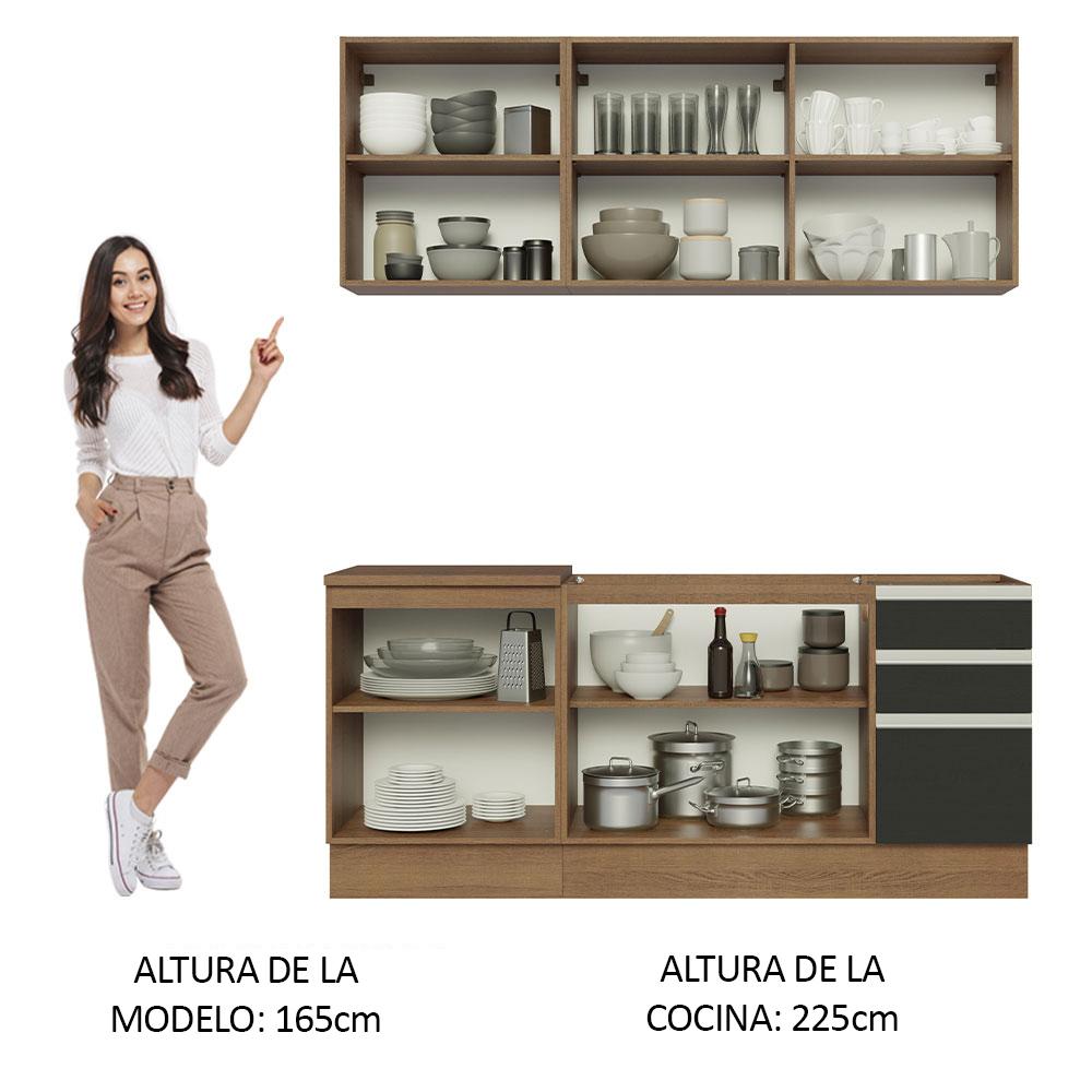 Foto 6 pulgar | Cocina Integral Completa Modular Madesa Glamy 180cm Mn 05