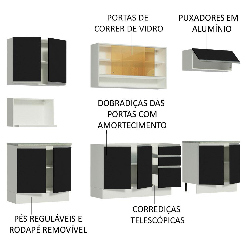 Foto 5 pulgar | Cocina Integral Completa Modular Madesa Genova 280cm Bn 05