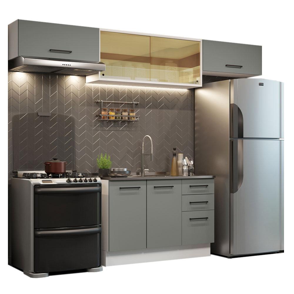 Foto 2 pulgar | Cocina Integral Completa Modular Madesa Agata 280cm Bg 03