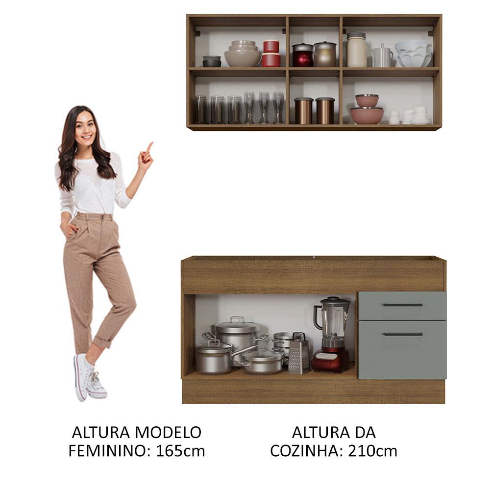 Foto 6 pulgar | Cocina Integral Completa Modular Madesa Agata 150cm Mg 02