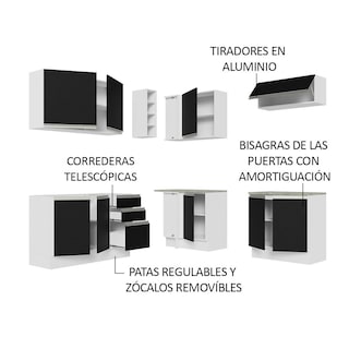 Foto 4 | Cocina Integral Completa Modular Madesa Glamy 349cm Bn 03