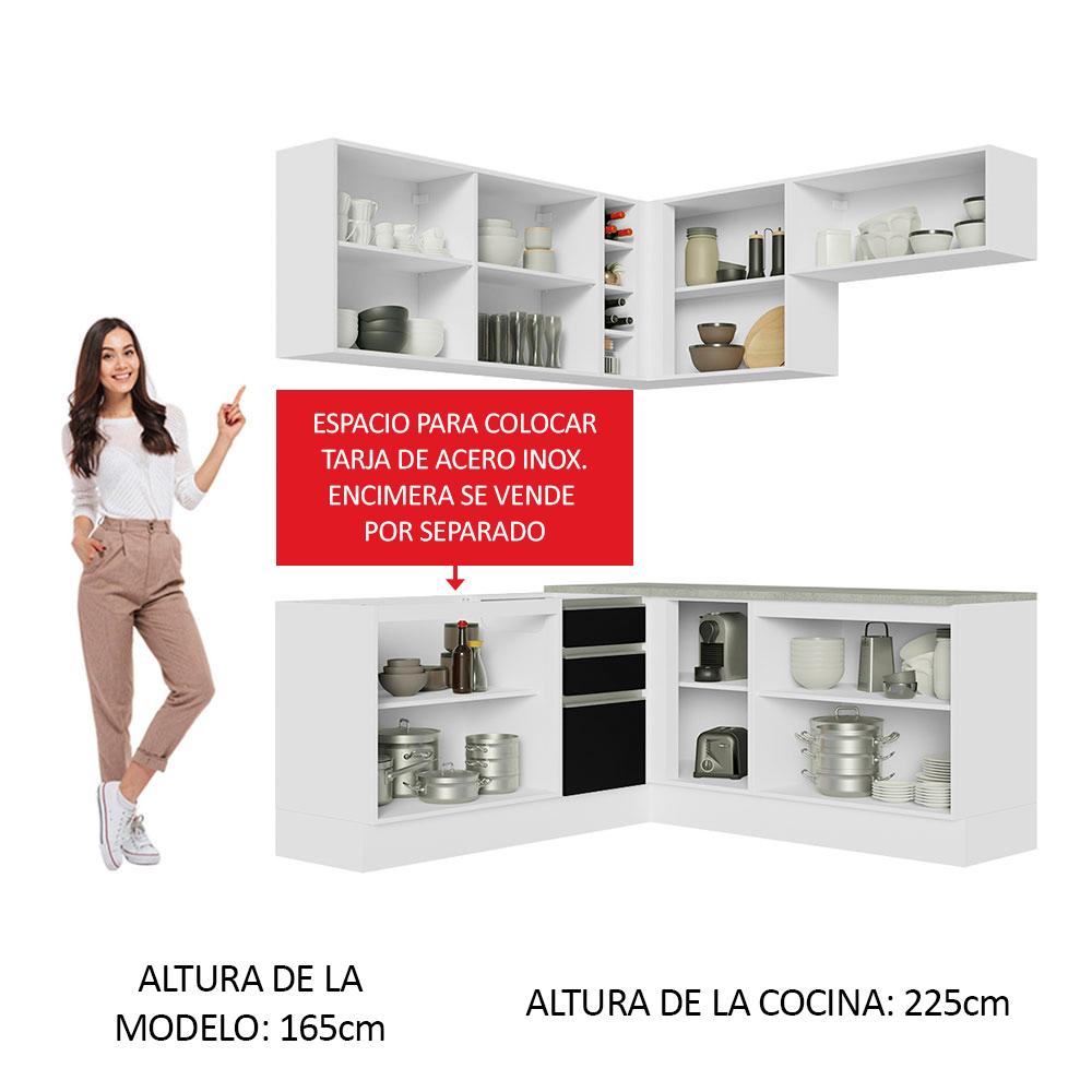 Foto 6 pulgar | Cocina Integral Completa Modular Madesa Glamy 349cm Bn 03