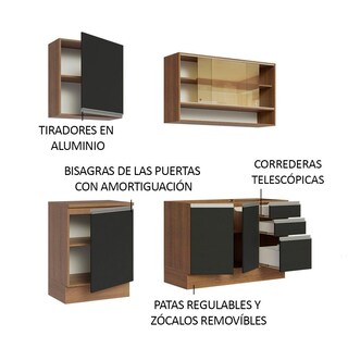 Foto 4 | Cocina Integral Completa Modular Madesa Glamy 180cm Mn 06