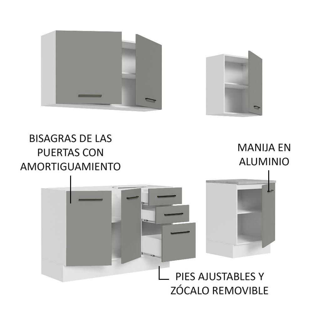 Foto 5 pulgar | Cocina Integral Completa Modular Madesa Agata 180cm Bg 01