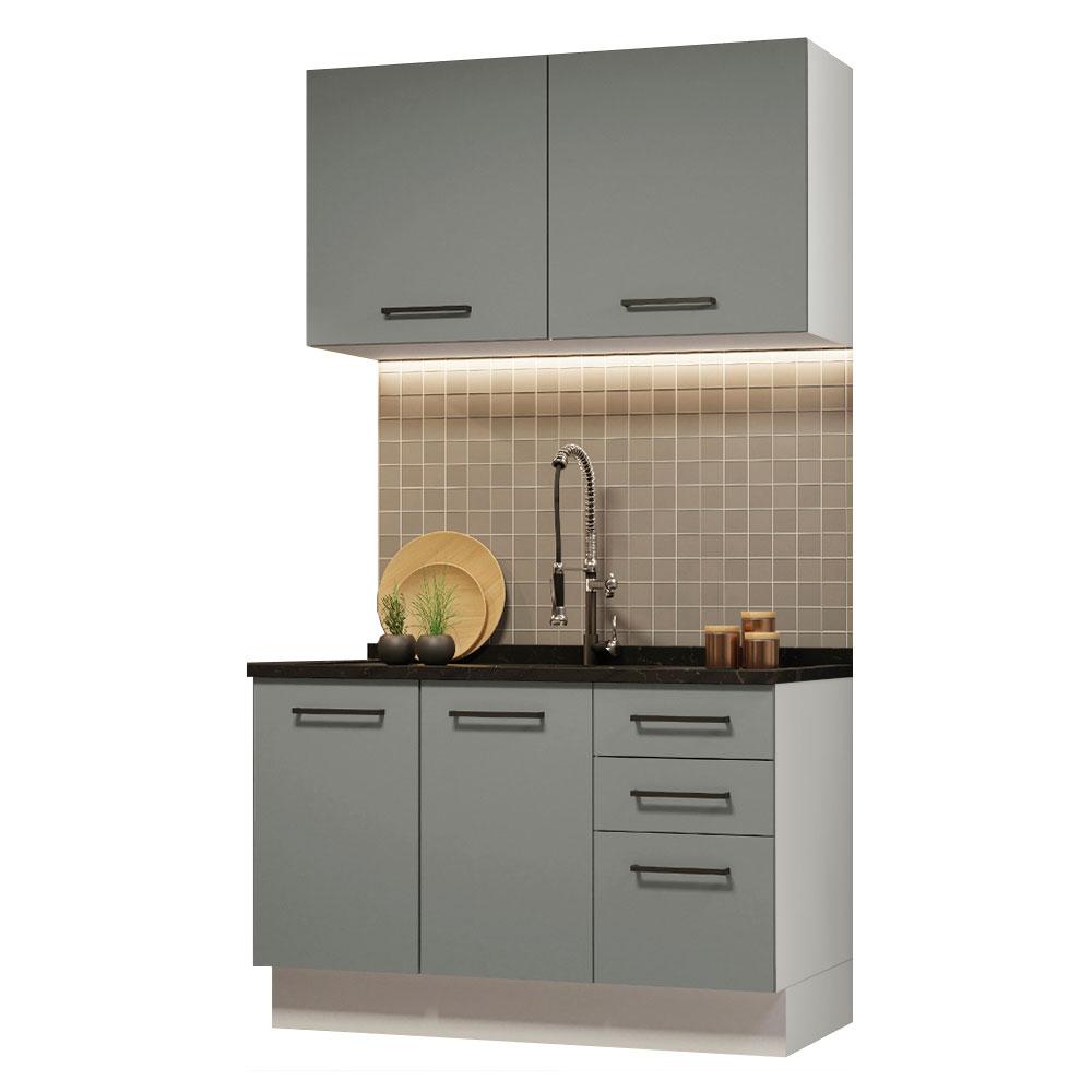 Foto 2 pulgar | Cocina Integral Completa Modular Madesa Agata 120cm Bg 01