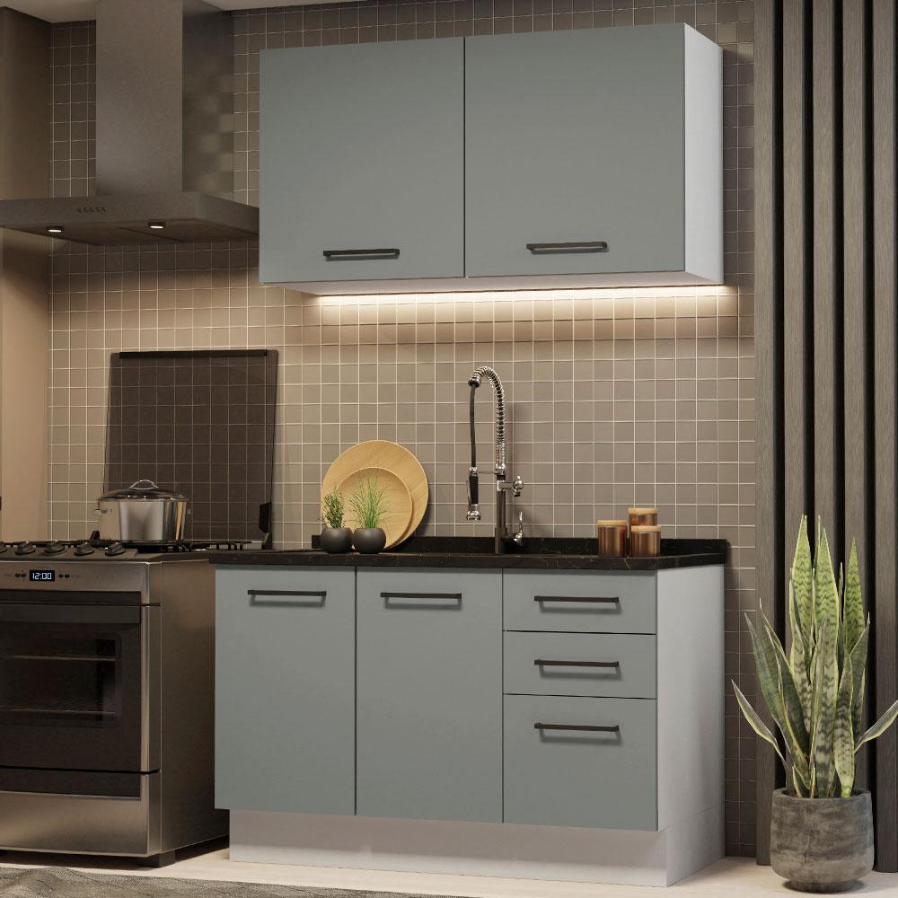 Foto 3 pulgar | Cocina Integral Completa Modular Madesa Agata 120cm Bg 01