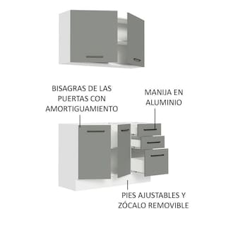 Foto 4 | Cocina Integral Completa Modular Madesa Agata 120cm Bg 01
