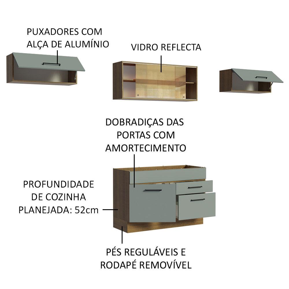Foto 5 pulgar | Cocina Integral Completa Modular Madesa Agata 280cm Mg 01