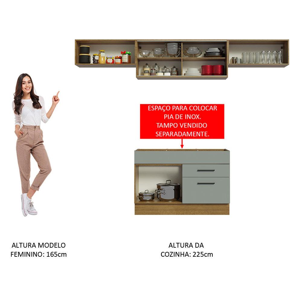 Foto 6 pulgar | Cocina Integral Completa Modular Madesa Agata 280cm Mg 01
