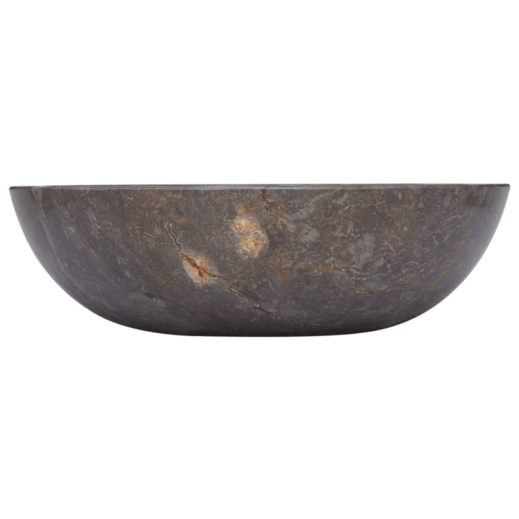 Foto 3 pulgar | Fregadero Vidaxl Mármol Gris Ø40x12 Cm - Venta Internacional.