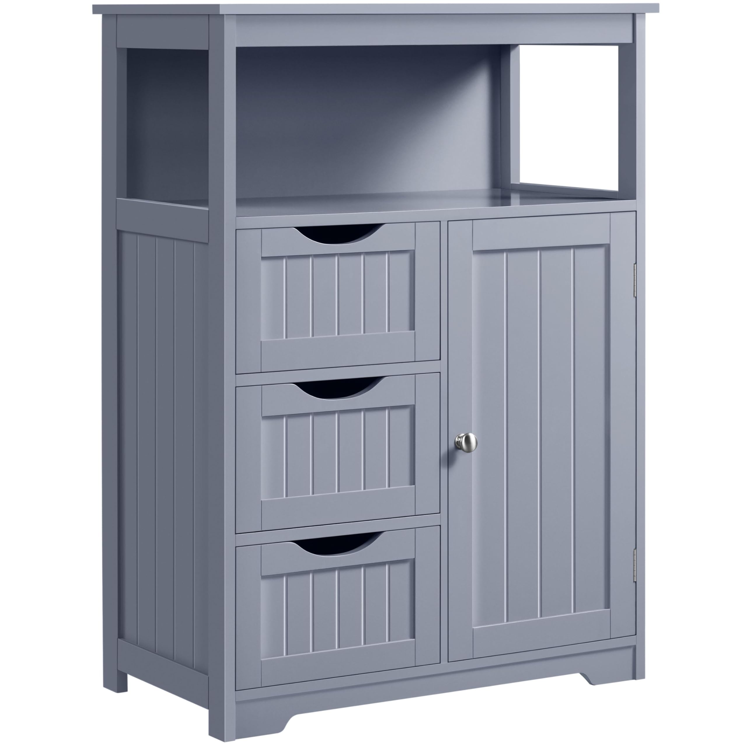 Armario De Baño Yaheetech, Independiente, Gris, 90 Cm - Venta Internacional.