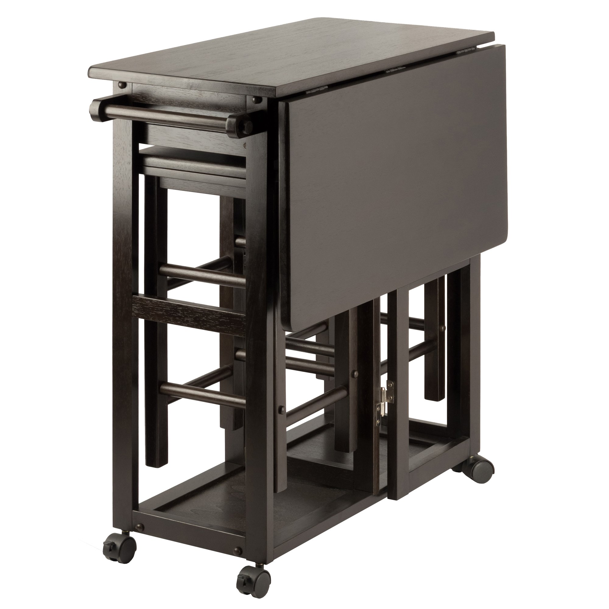 Set De Cocina Winsome Suzanne Que Ahorra Espacio Con Acabado Café - Venta Internacional.