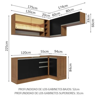 Foto 3 | Cocina Integral Completa Modular Madesa Glamy 349cm Mn 06