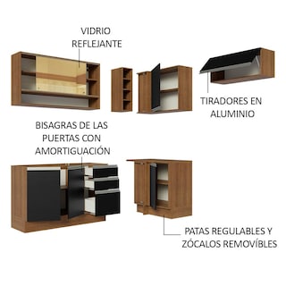 Foto 4 | Cocina Integral Completa Modular Madesa Glamy 349cm Mn 06