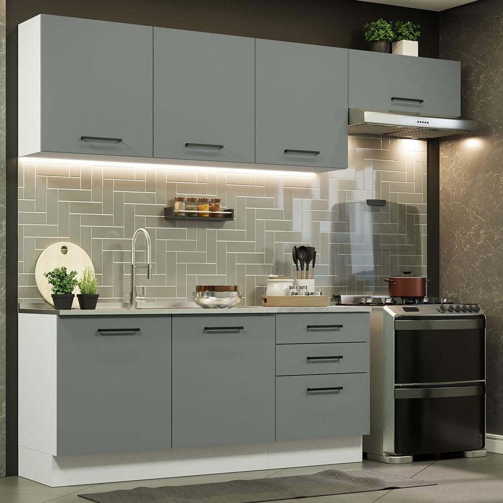 Foto 3 pulgar | Cocina Integral Completa Modular Madesa Agata 260cm Bg 02