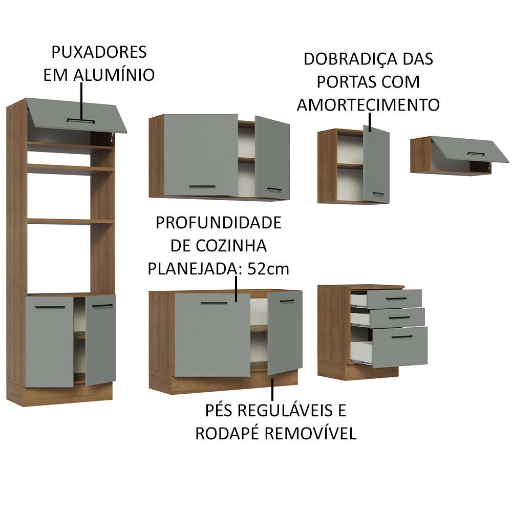 Foto 5 pulgar | Cocina Integral Completa Modular Madesa Agata 330cm Mg 01