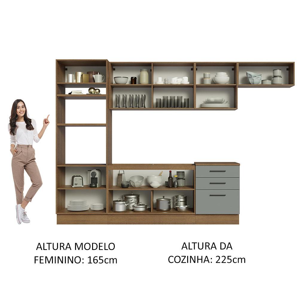 Foto 6 pulgar | Cocina Integral Completa Modular Madesa Agata 330cm Mg 01