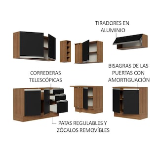 Foto 4 | Cocina Integral Completa Modular Madesa Glamy 349cm Mn 03