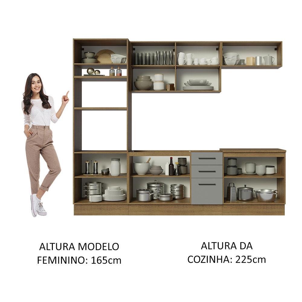 Foto 6 pulgar | Cocina Integral Completa Modular Madesa Agata 270cm Mg 01