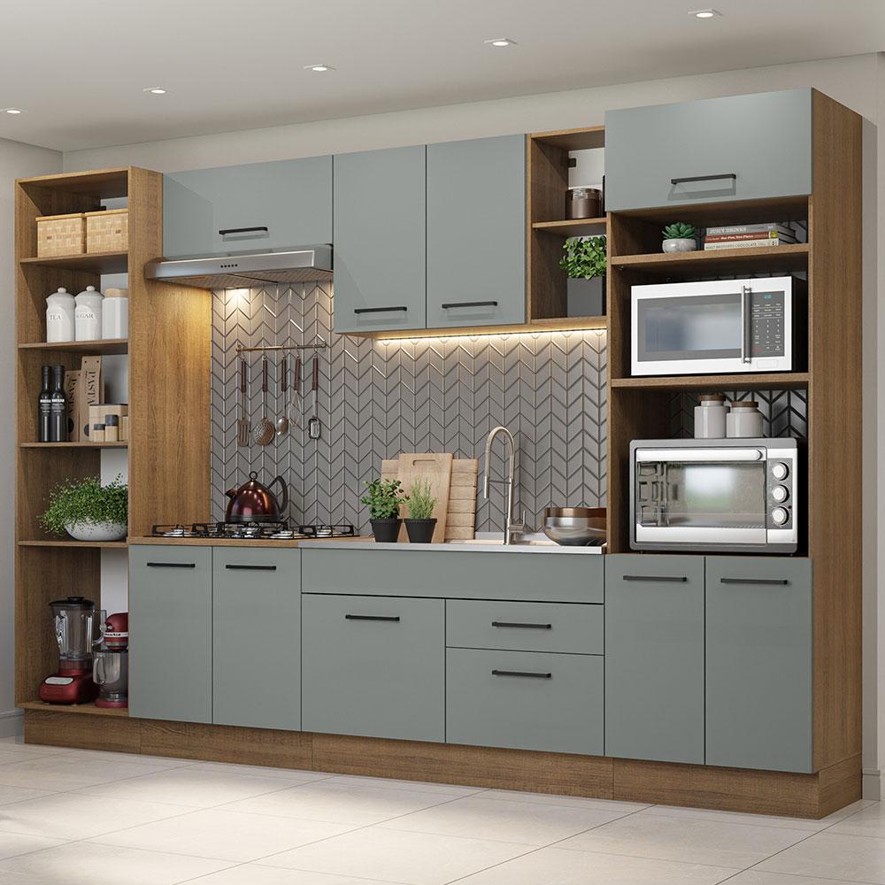 Foto 3 pulgar | Cocina Integral Completa Modular Madesa Agata 330cm Mg 02