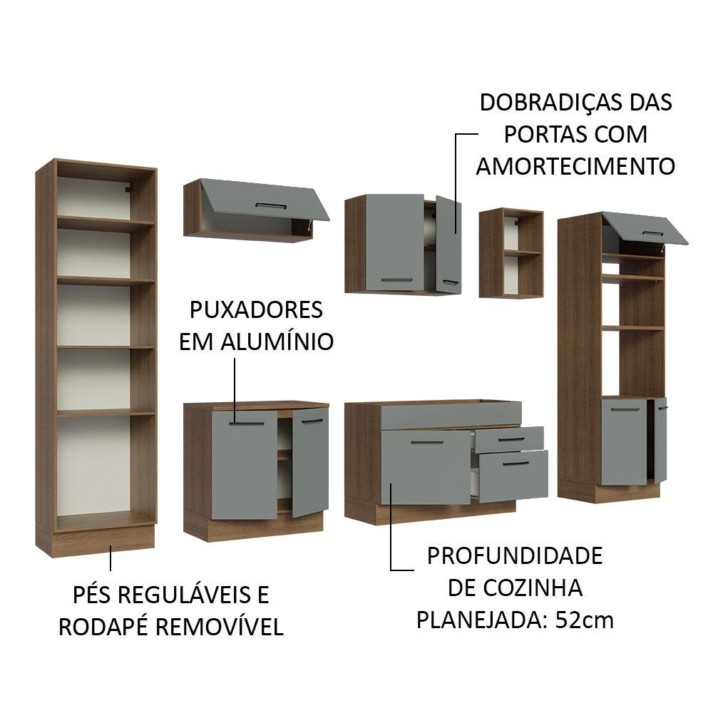 Foto 4 | Cocina Integral Completa Modular Madesa Agata 330cm Mg 02