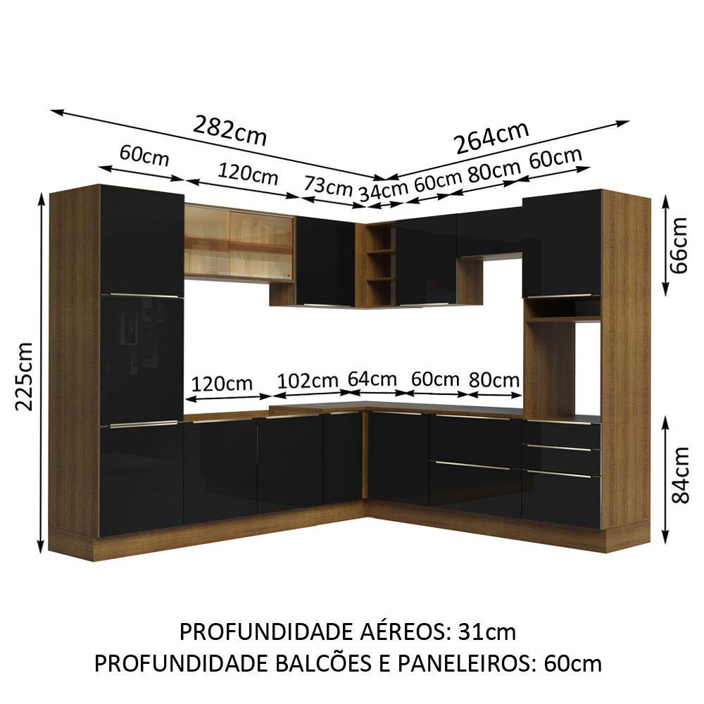 Foto 4 pulgar | Cocina Integral Completa Modular Madesa Lux 546cm Mn 01