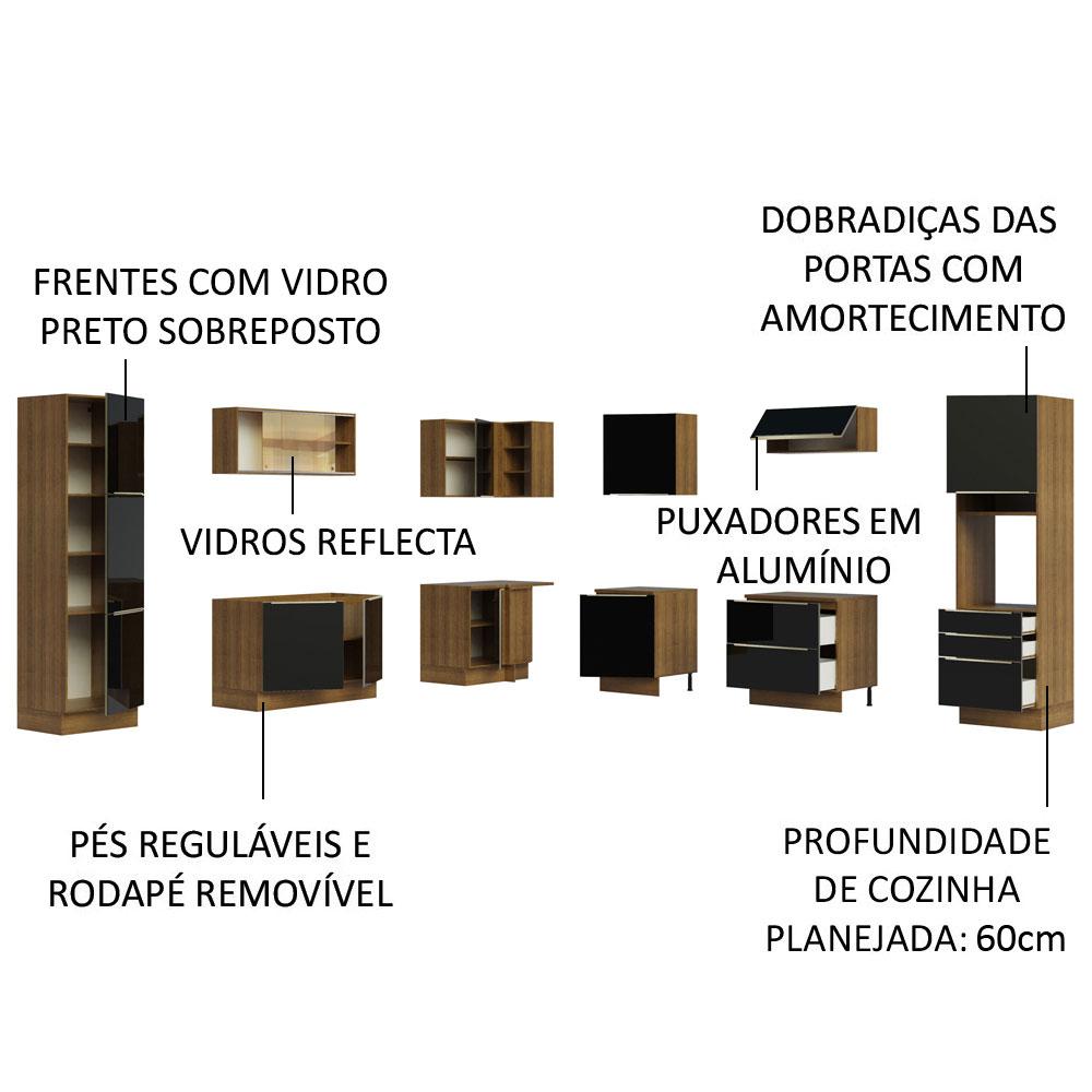 Foto 5 pulgar | Cocina Integral Completa Modular Madesa Lux 546cm Mn 01