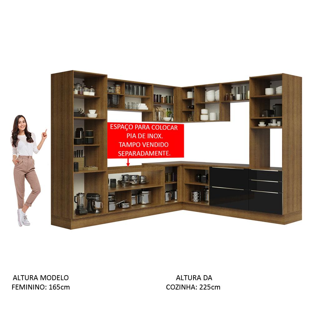 Foto 6 pulgar | Cocina Integral Completa Modular Madesa Lux 546cm Mn 01