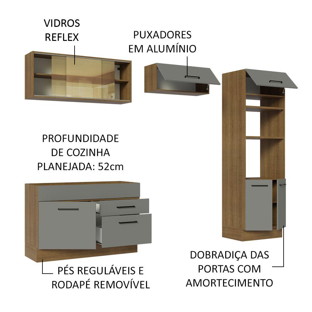 Foto 5 pulgar | Cocina Integral Completa Modular Madesa Agata 270cm Mg 05
