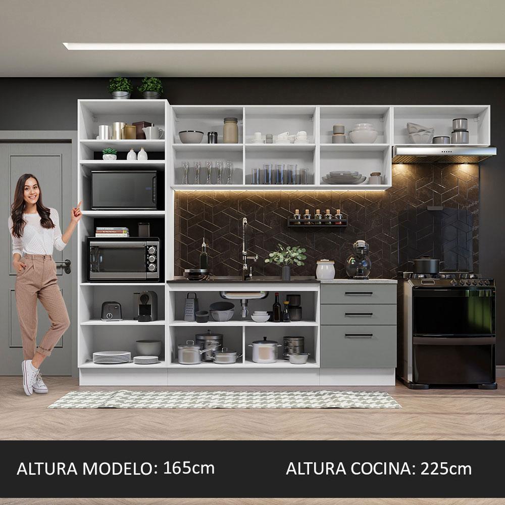 Foto 6 pulgar | Cocina Integral Completa Modular Madesa Agata 330cm Bg 03