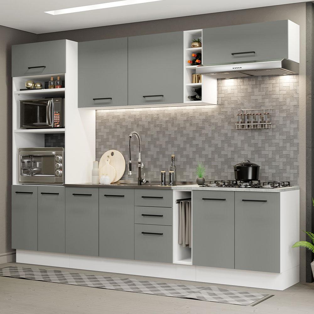Foto 3 pulgar | Cocina Integral Completa Modular Madesa Agata 290cm Bg 05