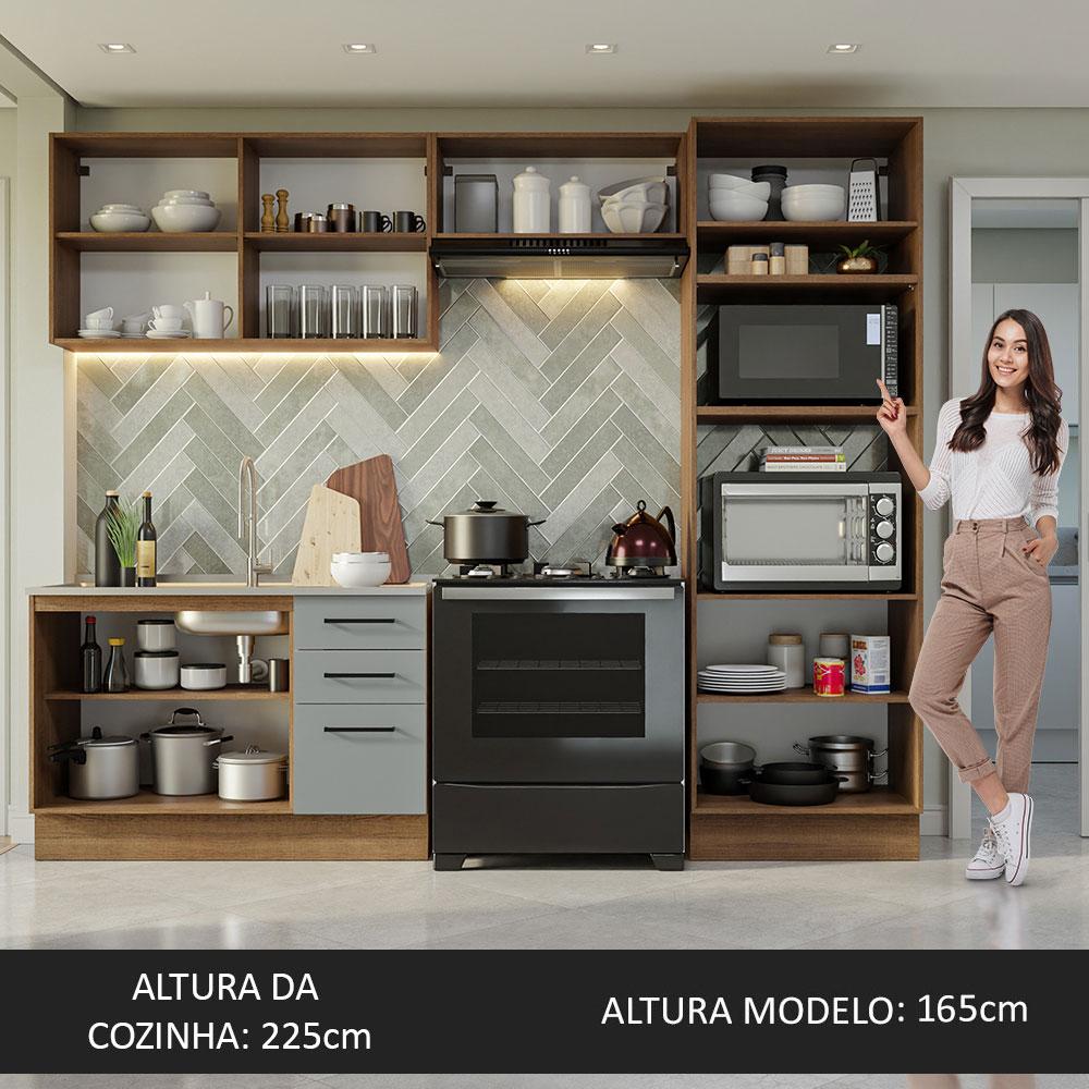 Foto 6 pulgar | Cocina Integral Completa Modular Madesa Agata 270cm Mg 08