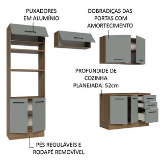 Foto 4 | Cocina Integral Completa Modular Madesa Agata 270cm Mg 07