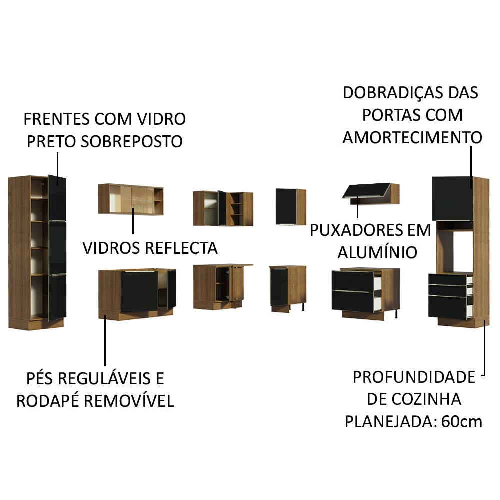Foto 5 pulgar | Cocina Integral Completa Modular Madesa Lux 526cm Mn 01