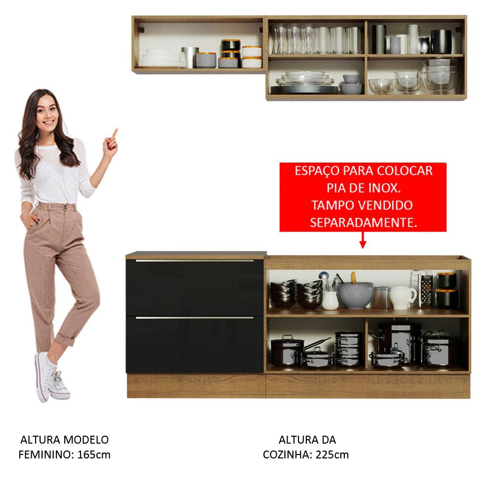 Foto 6 pulgar | Cocina Integral Completa Modular Madesa Lux 200cm Mn 01