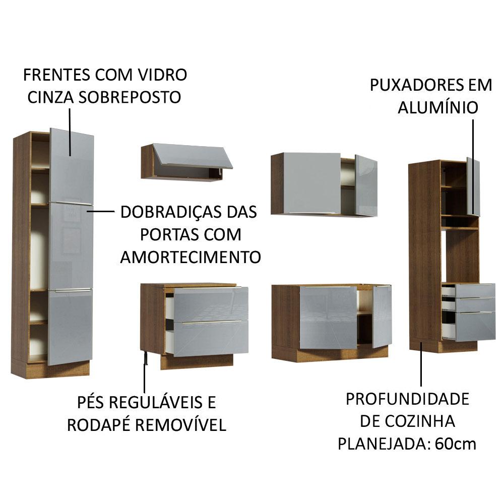 Foto 5 pulgar | Cocina Integral Completa Modular Madesa Lux 320cm Mg 03