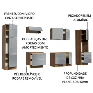 Foto 4 | Cocina Integral Completa Modular Madesa Lux 320cm Mg 03