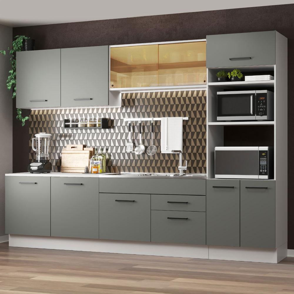 Foto 3 pulgar | Cocina Integral Completa Modular Madesa Agata 310cm Bg 01