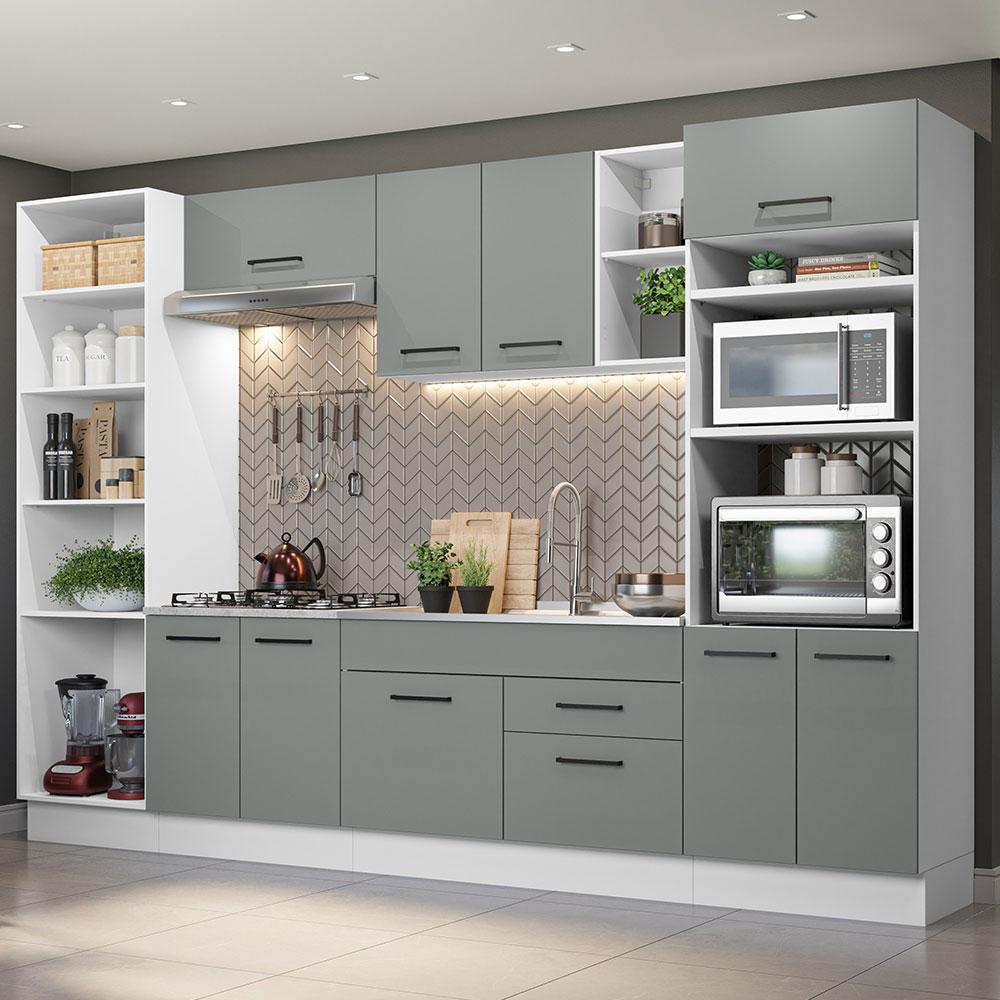 Foto 3 pulgar | Cocina Integral Completa Modular Madesa Agata 330cm Bg 02